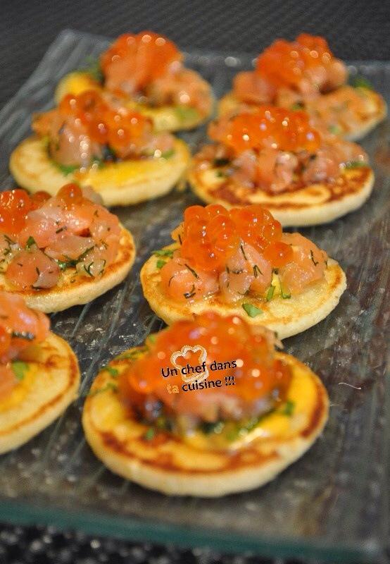 Blinis saumon fumé & œufs de saumon